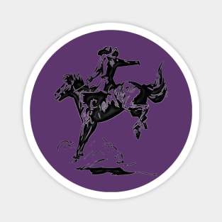 Western Era - Cowboy on Horseback 8 Magnet